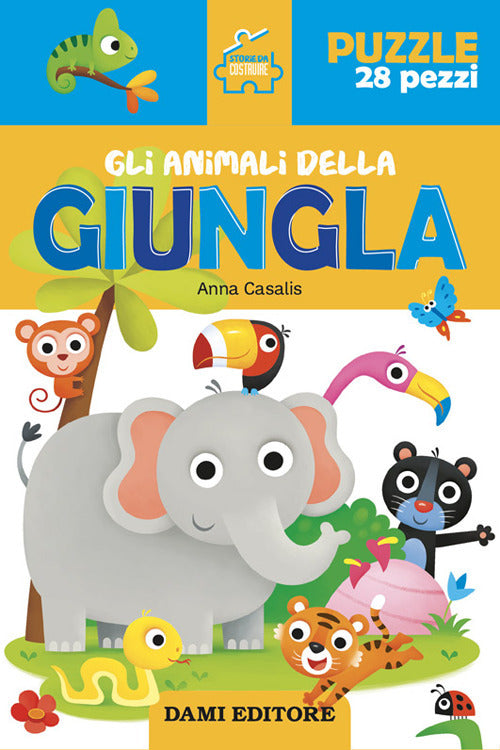 Cover of animali della giungla. Storie da costruire
