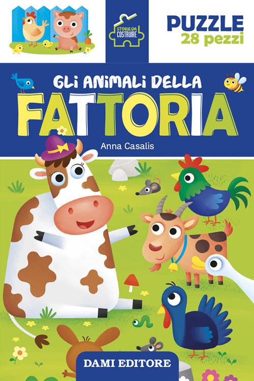 Cover of animali della fattoria. Storie da costruire