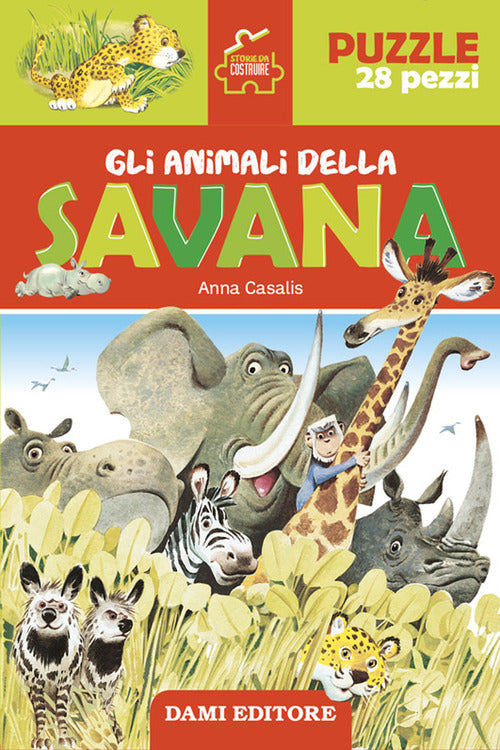 Cover of animali della savana. Storie da costruire