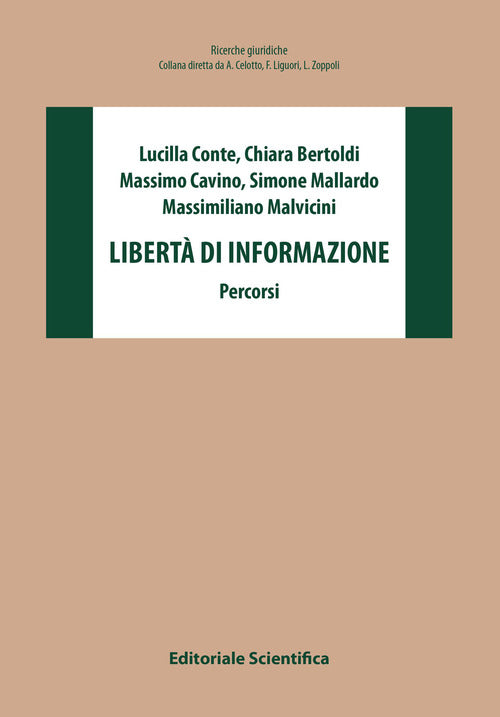 Cover of Libertà di informazione. Percorsi