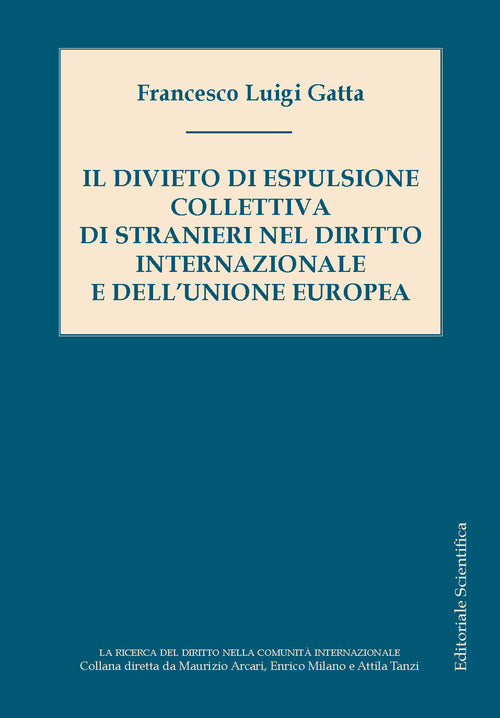 Cover of divieto di espulsione collettiva di stranieri nel diritto internazionale e dell'Unione europea