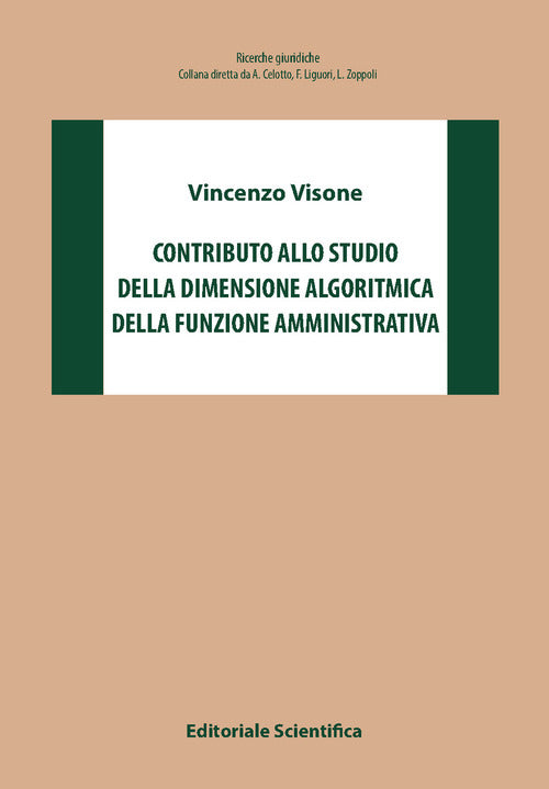 Cover of Contributo allo studio della dimensione algoritmica della funzione amministrativa