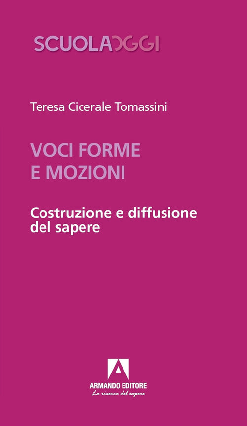 Cover of Voci, forme e mozioni. Costruzione e diffusione del sapere