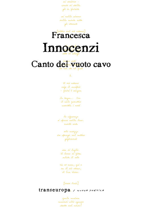 Cover of Canto del vuoto cavo