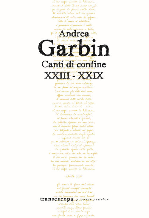 Cover of Canti di confine XXIII-XXIX