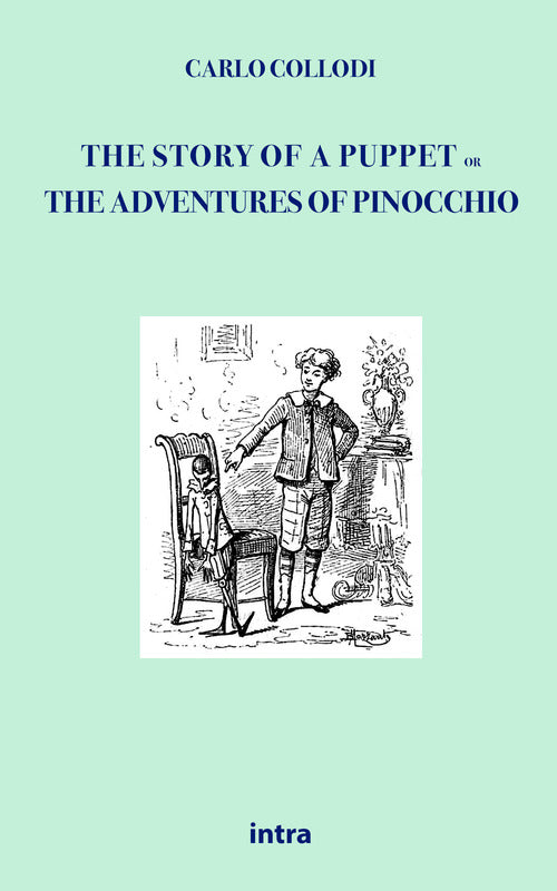Cover of story of a puppet. Or The adventures of Pinocchio