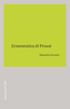 Cover of Ermeneutica di Proust