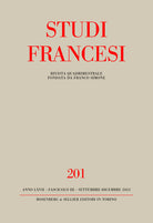 Studi francesi. Vol. 201