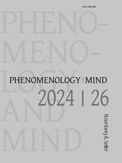 Phenomenology and mind. Ediz. inglese e tedesca. Vol. 26