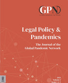 Cover of Legal policy & pandemics. The journal of the Global Pandemic Network