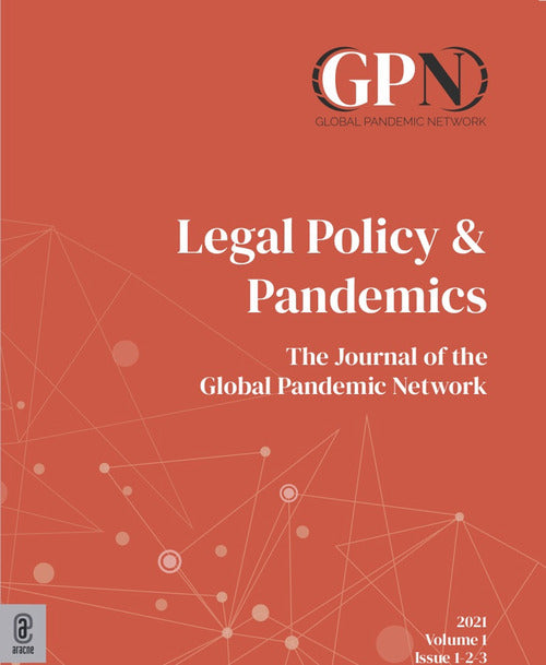Cover of Legal policy & pandemics. The journal of the Global Pandemic Network