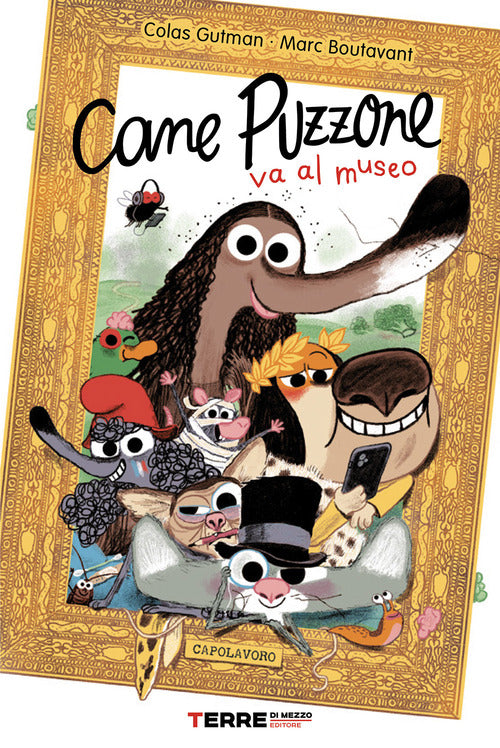 Cane puzzone va al museo