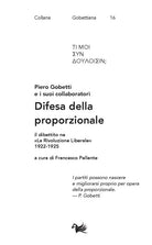Difesa della proporzionale. Il dibattito ne La Rivoluzione Liberale 1922-1925
