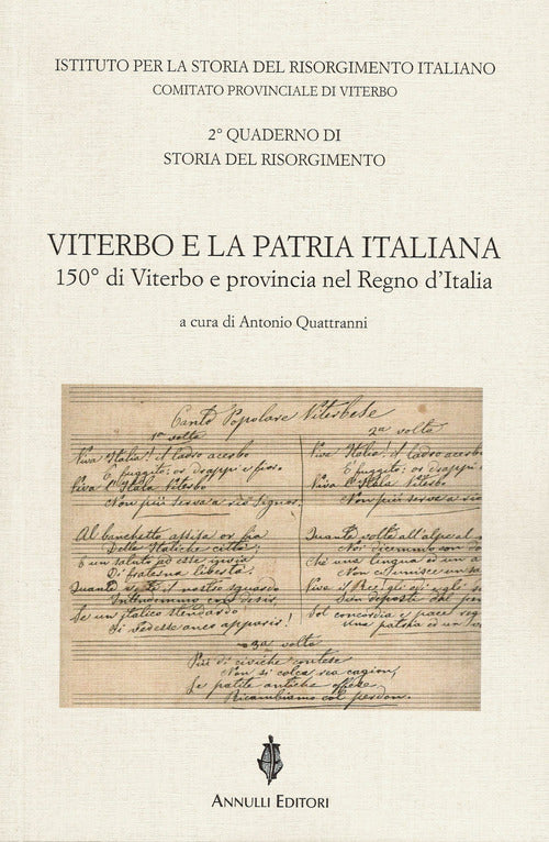 Cover of Viterbo e la patria italiana. 150° di Viterbo e provincia nel Regno d'Italia