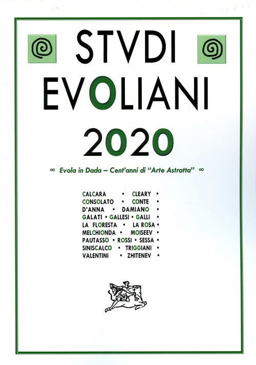 Cover of Studi evoliani 2020. Evola in Dada. Cent'anni di arte astratta