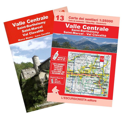 Cover of Valle Centrale, Saint Barthelemy, Saint-Marcel, Val Clavalité. Ediz. italiana, inglese e francese