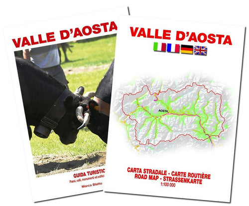 Cover of Valle D'Aosta. Guida turistica con carta stradale 1:100.000