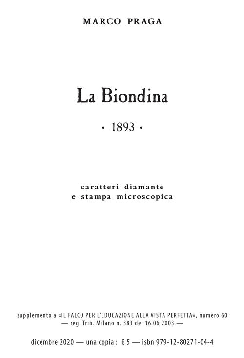 Cover of biondina