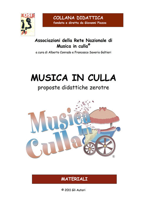 Cover of Musica in culla. Proposte didattiche zerotre