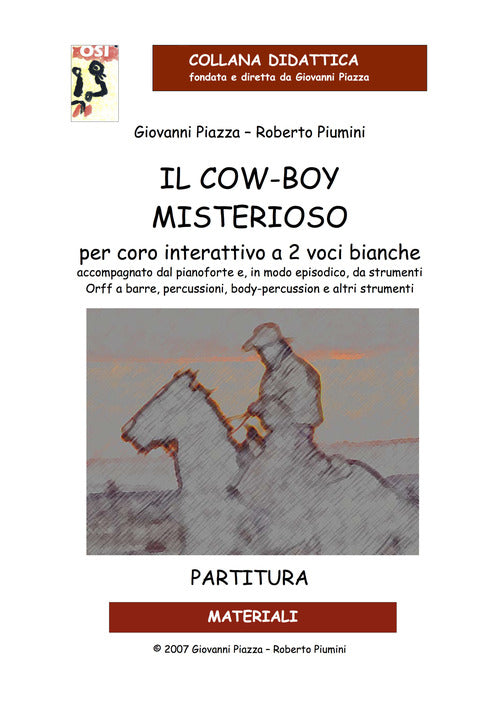 Cover of cow-boy misterioso. Partitura