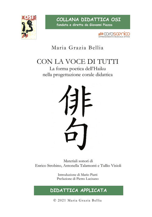 Cover of Con la voce di tutti. La forma poetica dell'Haiku nella progettazione corale didattica