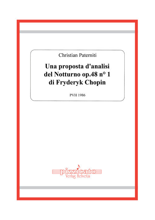 Cover of proposta d'analisi del Notturno op.48 n°1 di Fryderyk Chopin