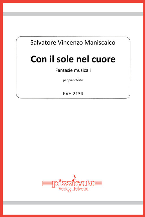 Cover of Con il sole nel cuore. Fantasie musicali per pianoforte