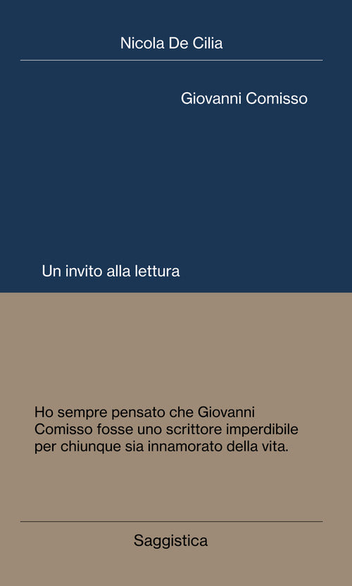 Cover of Giovanni Comisso. Un invito alla lettura