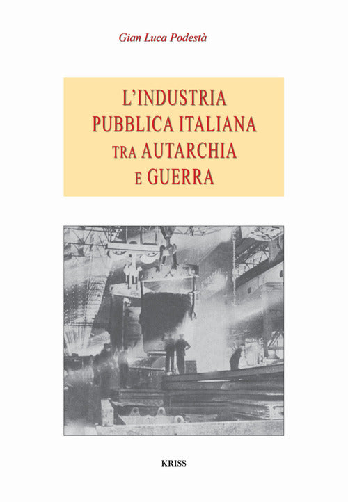 Cover of industria pubblica italiana fra autarchia e guerra