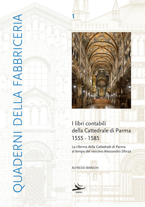 Cover of libri contabili della cattedrale di Parma 1555-1585