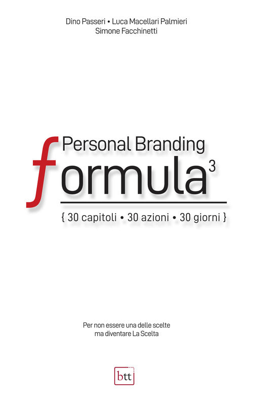 Cover of Personal Branding Formula. 30 capitoli, 30 azioni, 30 giorni