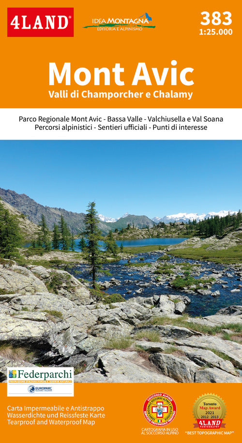 Cover of Mont Avic. Valli di Champorcher e Chalamy 1:25.000