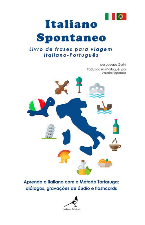 Cover of Italiano spontaneo. Livro de frases para viagem Italiano-Português
