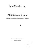 Cover of All'inizio era il buio, Conversazioni di un cieco con la Bibbia