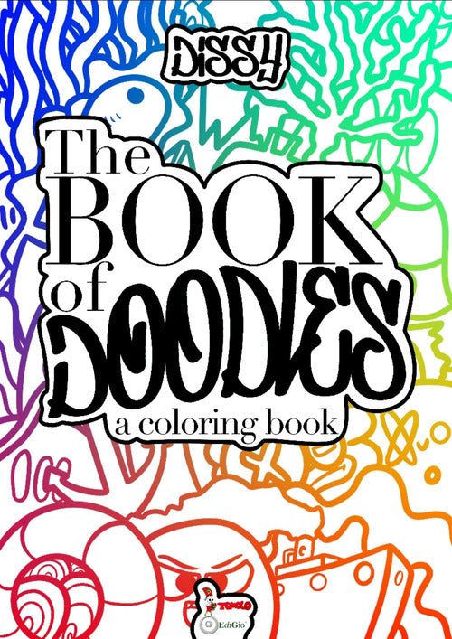 Cover of book of doodles. A coloring book