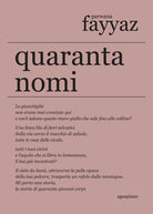 Cover of Quaranta nomi. Testo inglese a fronte