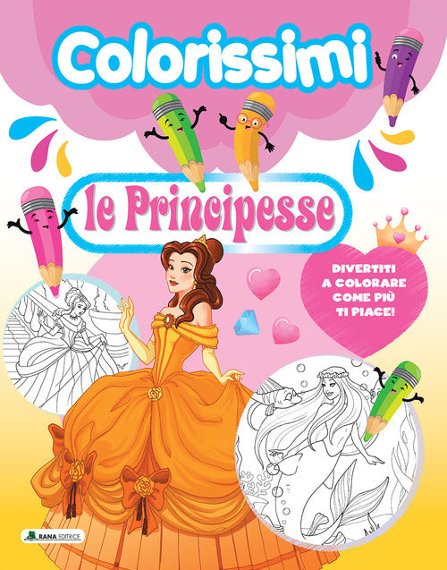 Cover of principesse. Colorissimi