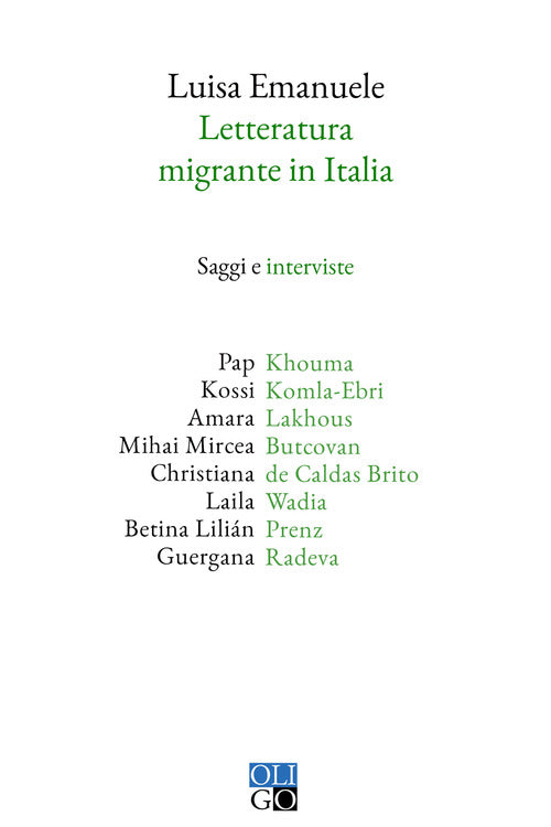 Cover of Letteratura migrante in Italia