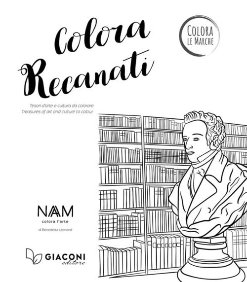 Cover of Colora Recanati. Tesori d'arte e cultura da colorare. Ediz. italiana e inglese