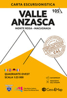 Cover of Valle Anzasca. Monte Rosa versante nord, Macugnaga 1:25.000