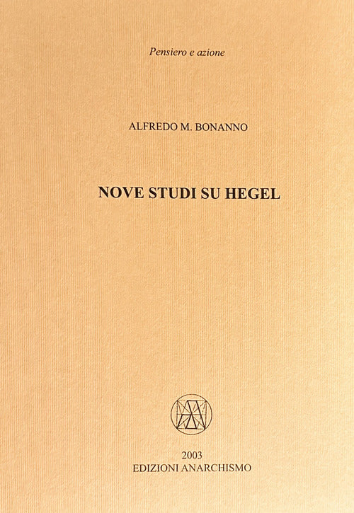 Cover of Nove studi su Hegel