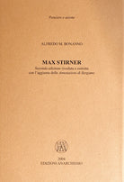 Cover of Max Stirner. Con l'aggiunta delle «Annotazioni di Bergamo»