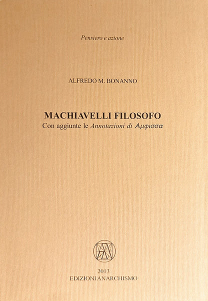 Cover of Machiavelli filosofo