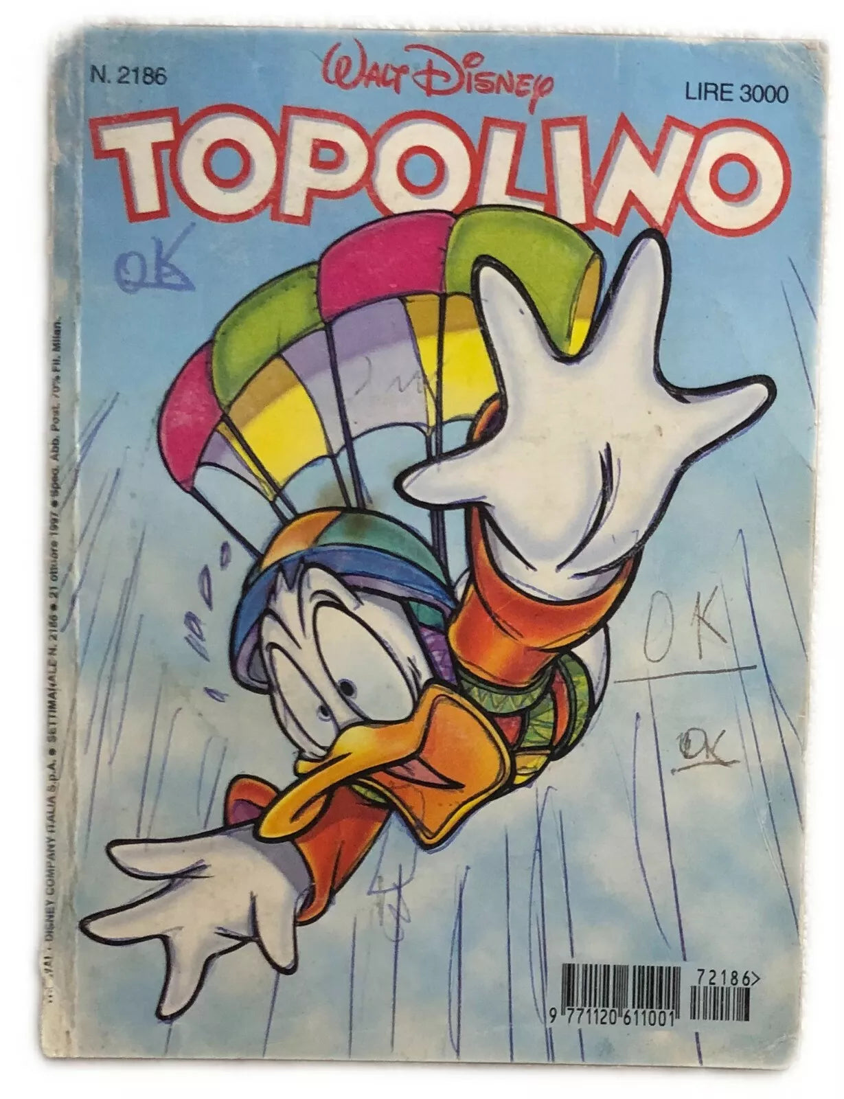 Topolino 2186 di Aa.vv., 1997, Walt Disney