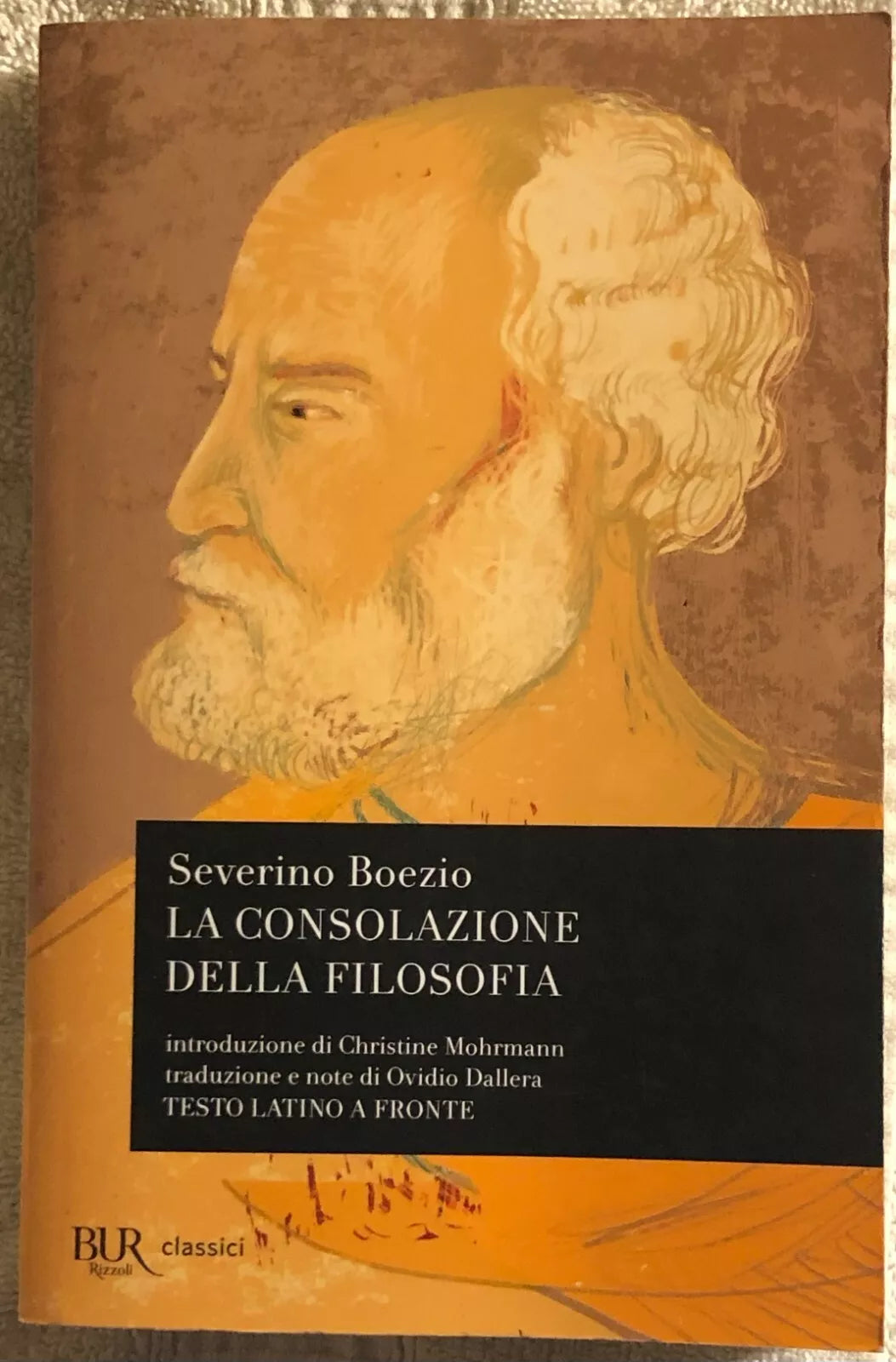 La consolazione della filosofia di Anicius Manlius Severinus Boethius Christine