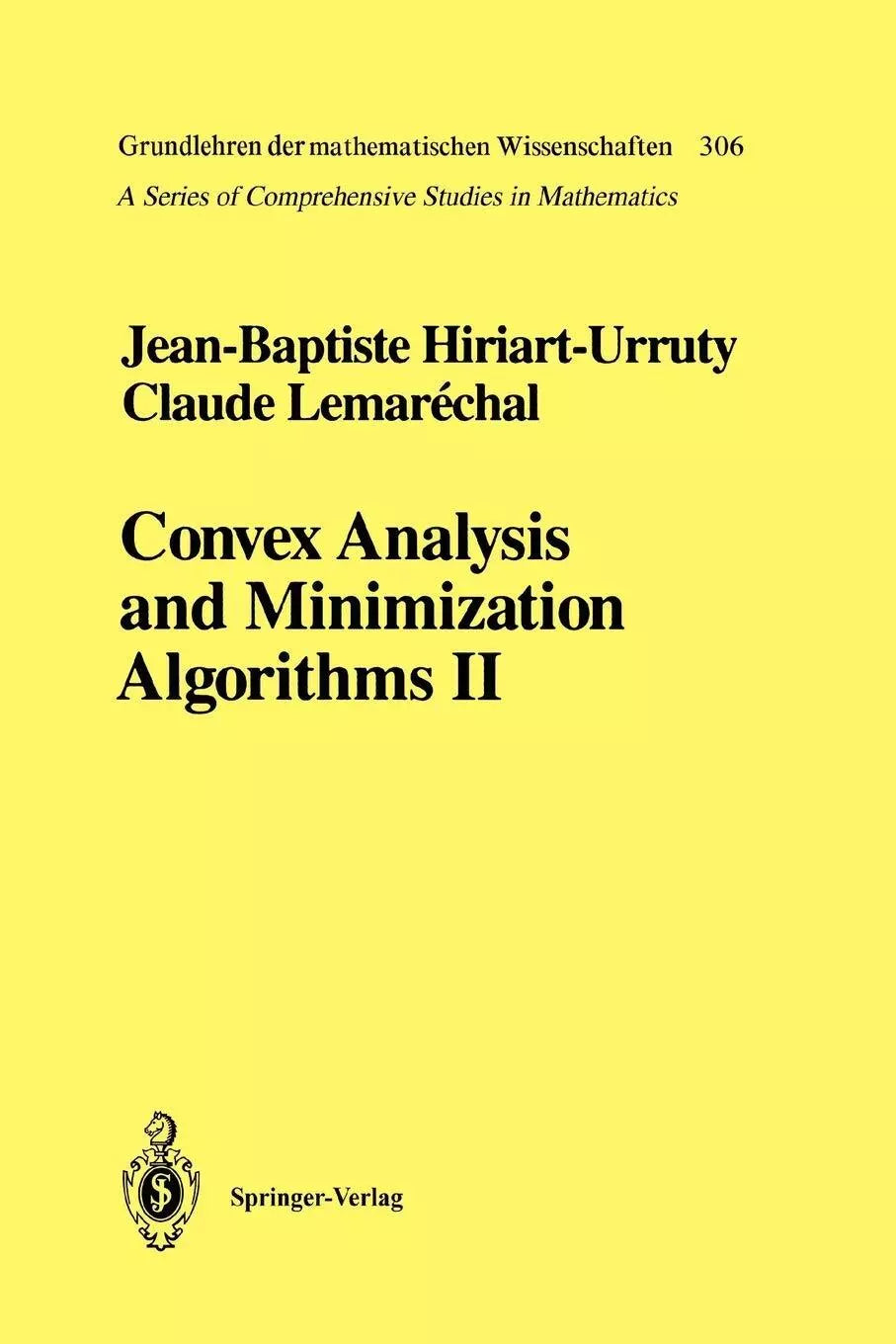 Convex Analysis and Minimization Algorithms