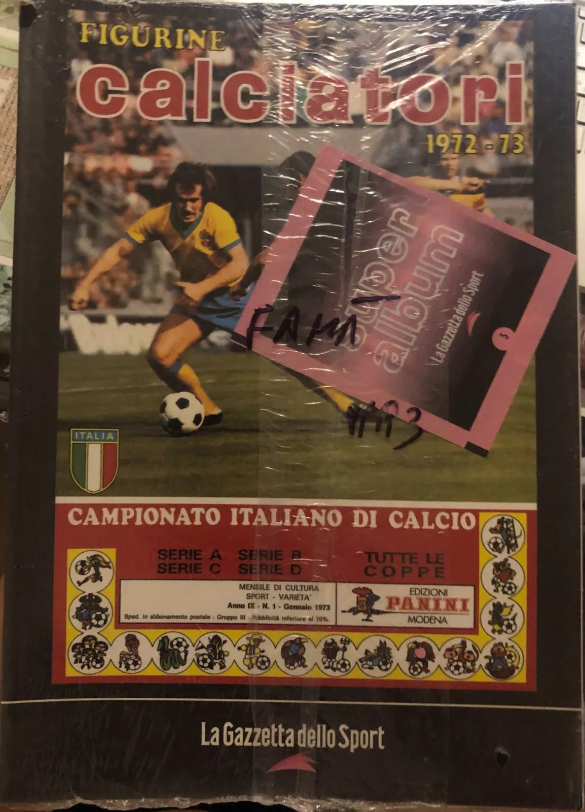 La raccolta completa degli album Panini 1972