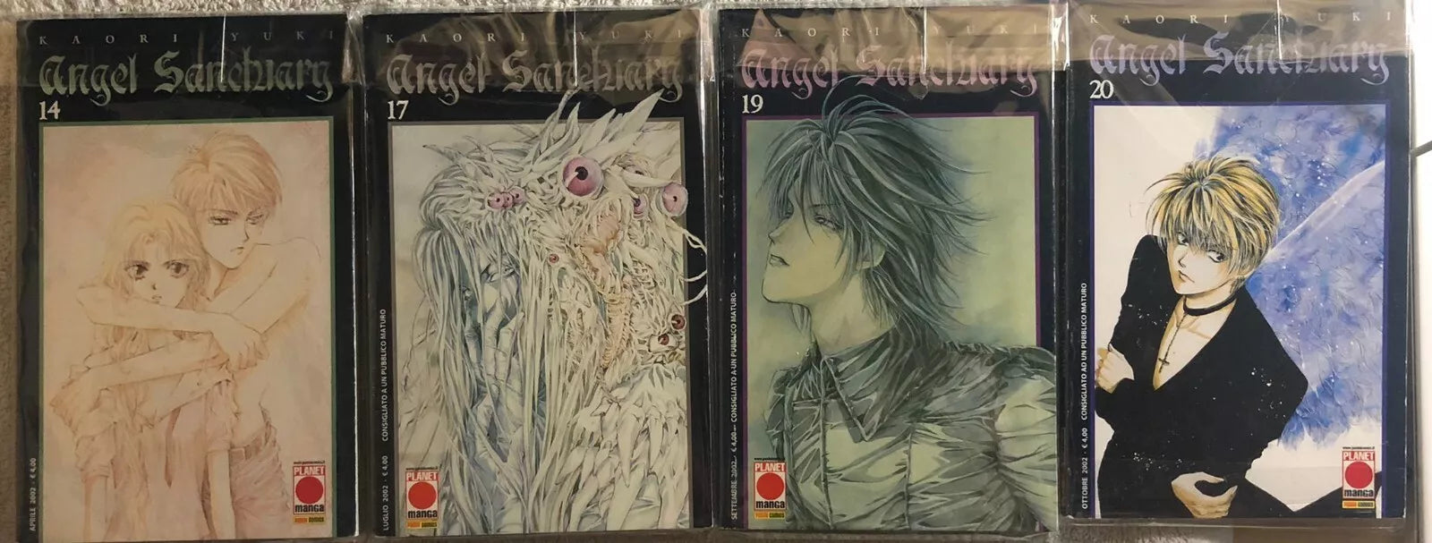 Angel Sanctuary nr. 14-17-19-20 di Kaori Yuki, 2002, Planet Manga
