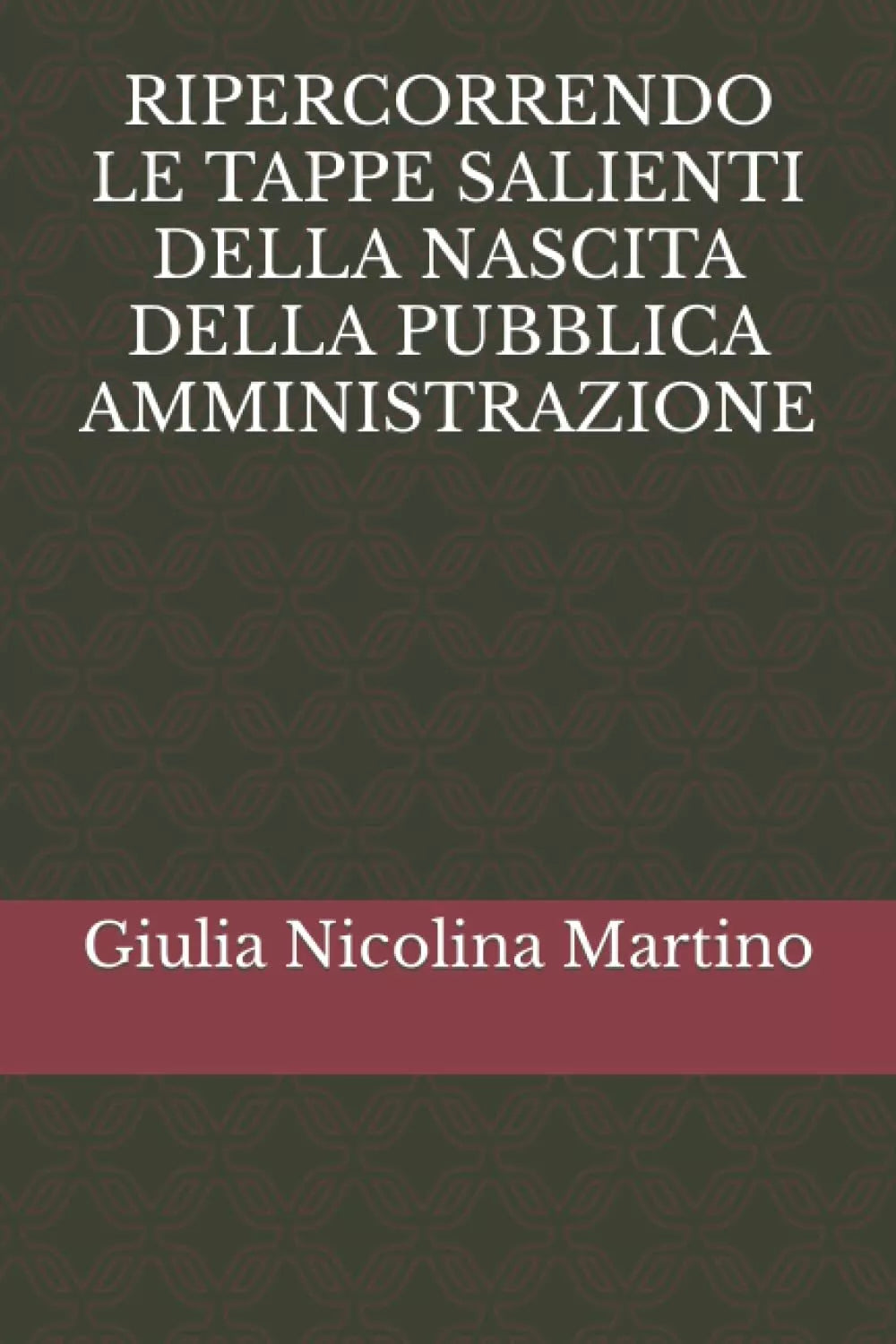 RIPERCORRENDO LE TAPPE SALIENTI DELLA NASCITA DELLA PUBBLICA AMMINISTRAZIONE di