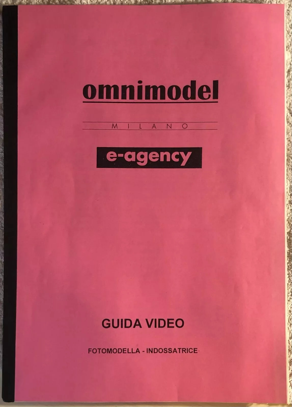 Omnimodel Milano Guida video fotomodella-indossatrice+5 VHS di Aa.vv., 2000, O